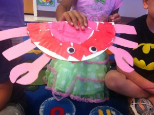paper plate crab idea