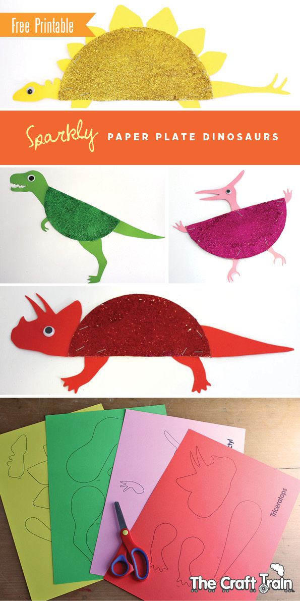Paper plate dinosaur craft idea for kids | Crafts and Worksheets for