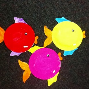 paper plate fish craft idea for kids