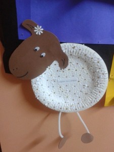 paper plate sheep craft