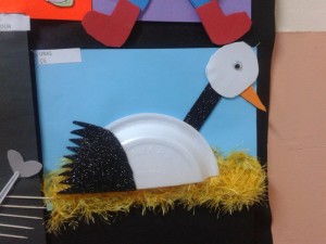 paper plate stork craft