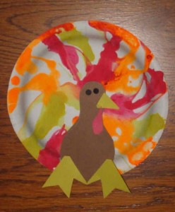 paper plate turkey craft