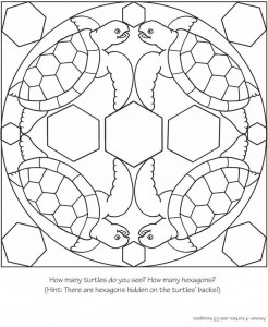 sea turtle mandala