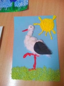 stork craft idea for kids