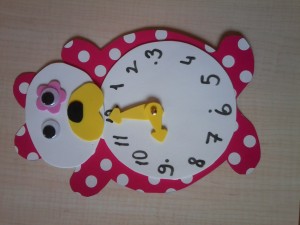 bear clock craft idea (1)