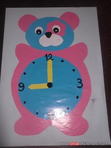 bear clock craft idea (6)