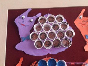 bottle cap snail craft idea for kids (3)