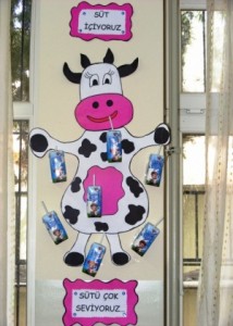 box cow bulletin board craft