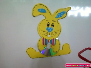 cd bunny craft idea