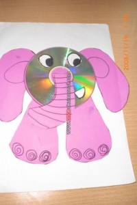 cd elephant craft idea