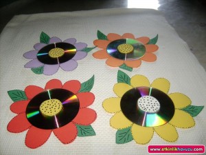 cd flower craft