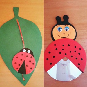 cd ladybug craft