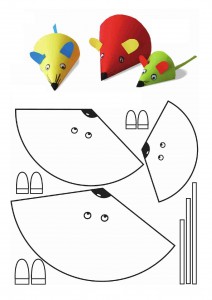 cone shaped mouse craft