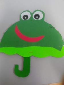 frog umbrella craft