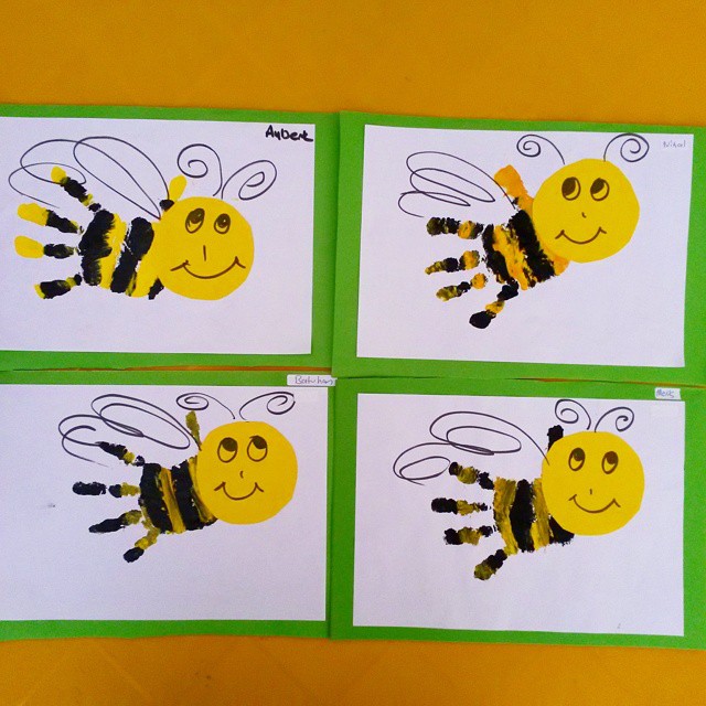 méhecske kreatív ötlet gyerekeknek