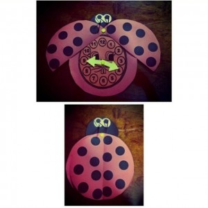 ladybug clock craft