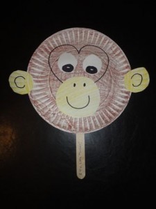 monkey paper plate craft