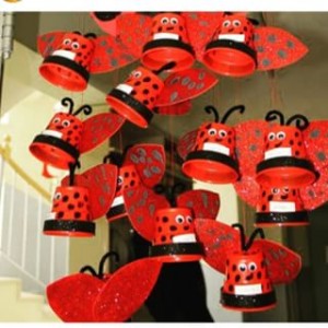 paper cup ladybug craft