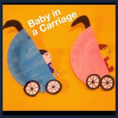paper plate baby carriage