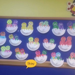 paper plate chick craft idea for kids