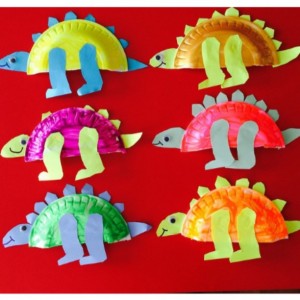 paper plate dinosaur craft (1)