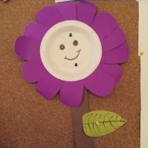 paper plate flower craft (1)