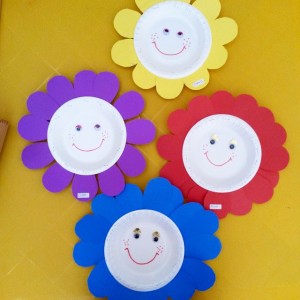 paper plate flower craft (2)