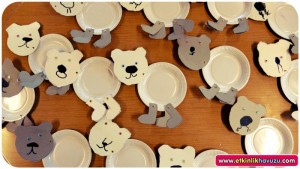 paper plate polar bear craft
