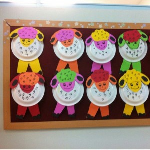 paper plate sheep craft