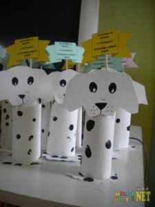 toilet paper roll dog crafts