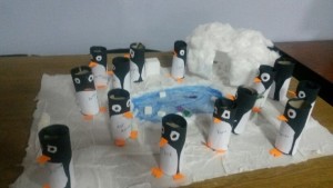 toilet paper roll penguin craft idea