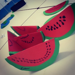 free watermelon craft idea