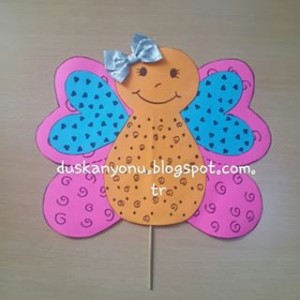 heart butterfly craft