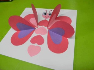 heart butterfly craft idea for kids