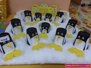 paper cup penguin craft idea