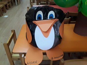 plastic bag penguin craft