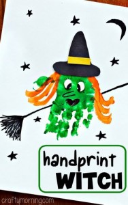 Handprint Witch Craft for Kids