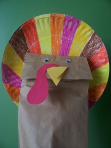 Paper Bag Turkey Puppet