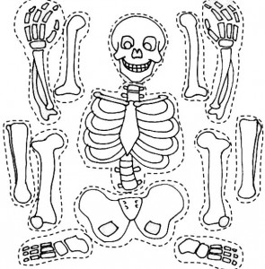 Printable skeleton craft coloring page | Crafts and Worksheets for ...