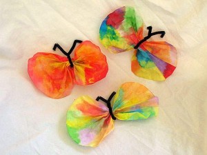 coffee filter butterfly craft