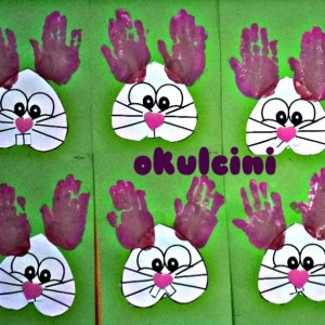 handprint bunny craft