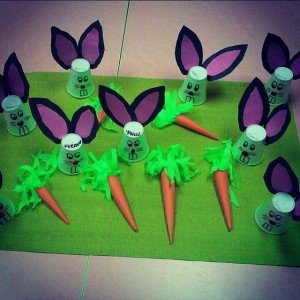 paper cup bunny craft idea