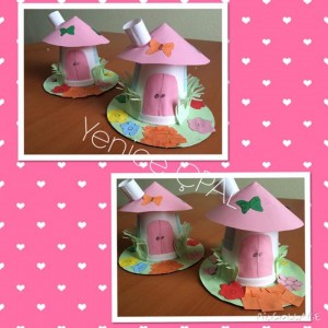 paper cup house craft