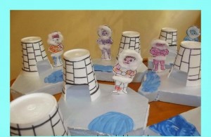 paper cup iglo and eskimo craft