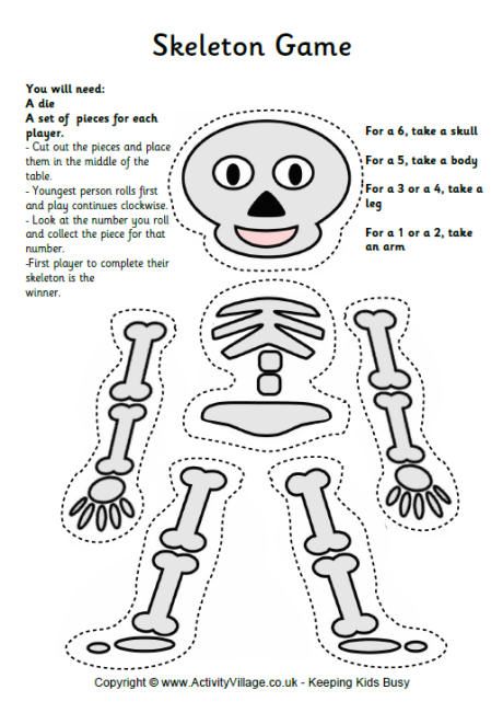 skeleton printable coloring pattern worksheets kindergarten