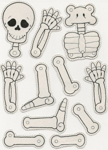 printable skeleton  pattern coloring (3)