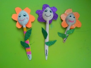 wooden spoon flower craft