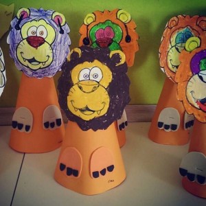 cone shaped lion craft