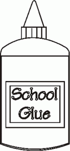 glue coloring page