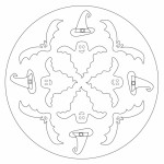 Halloween mandala coloring page for kids | Crafts and Worksheets for ...